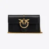 Sacs À Bandoulière|PINKO Portefeuille Love Bag Simply Noir-Vieil Or
