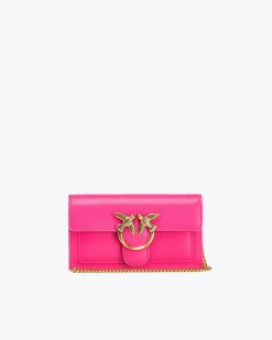 Maroquinerie|PINKO Portefeuille Love Bag Simply Rose Pinko-Or Antique