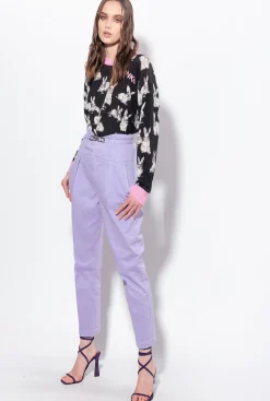 Pièces En Maille|PINKO Pull A Lapins Noir/Gris/Blanc