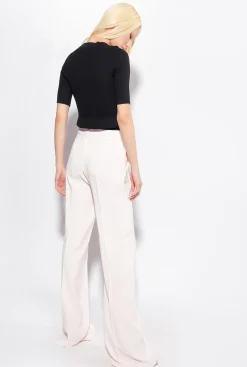 Tailleurs Et Ensembles|PINKO Pull Cotele A Boutons Dores Noir Limousine