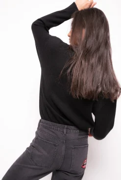 Pièces En Maille|PINKO Pull Love Birds Noir/Blanc