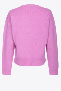 Pièces En Maille|PINKO Pull Love Birds Opera Mauve