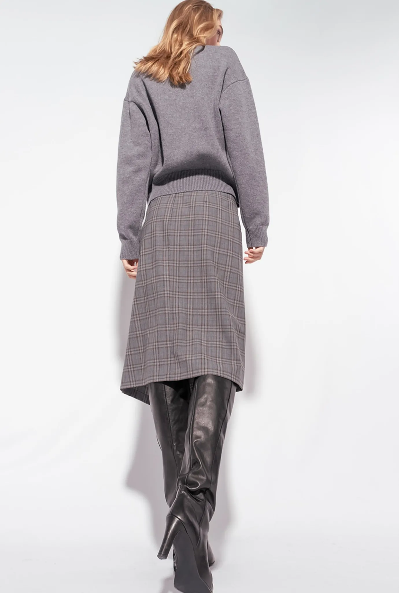 Pièces En Maille|PINKO Pull Love Birds Gris Pluie Fine