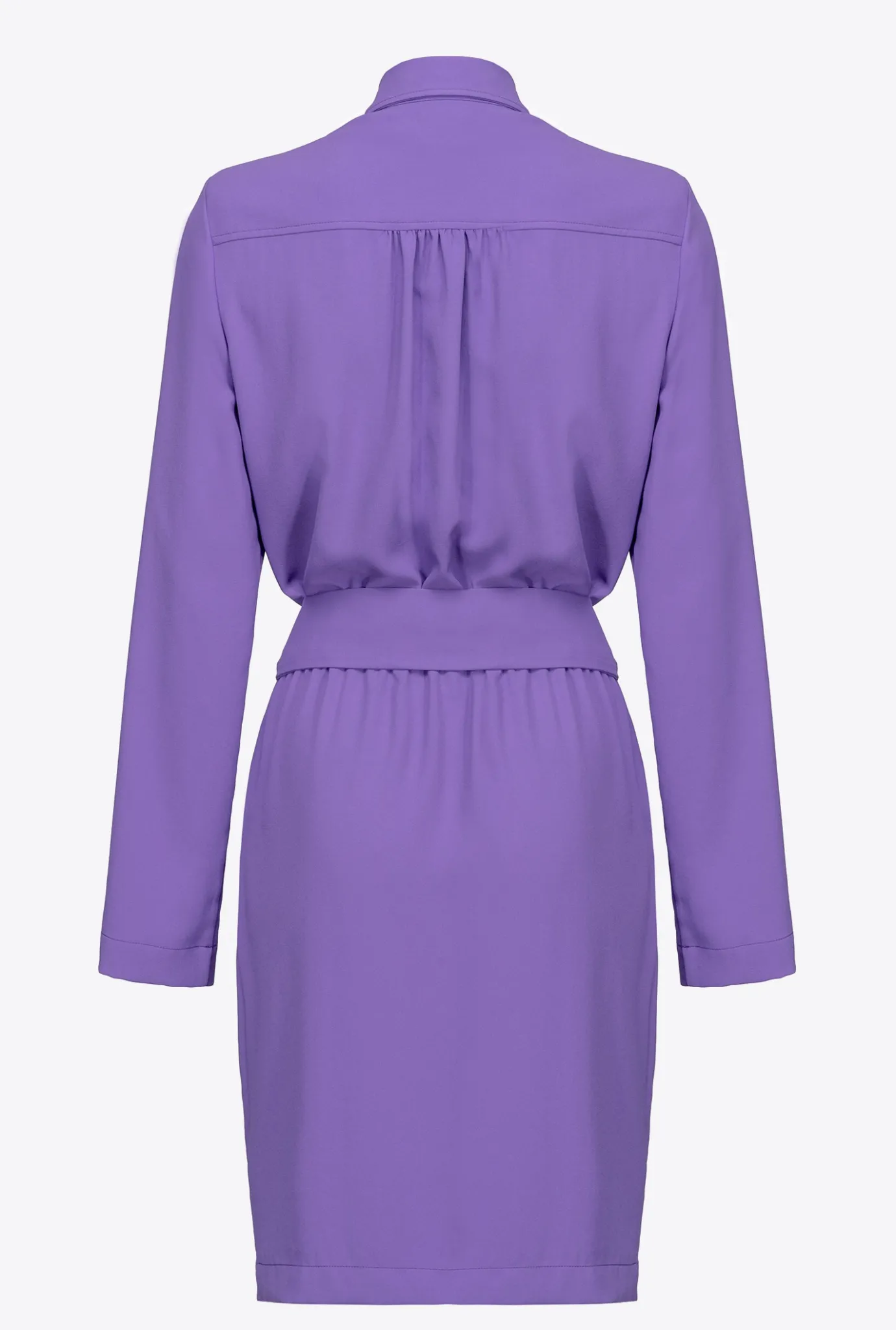 Robes|PINKO Robe Chemise A Boucle Love Birds Lilas Lavande