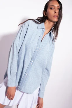 Robes|PINKO Robe Courte En Popeline Blanc Brill.