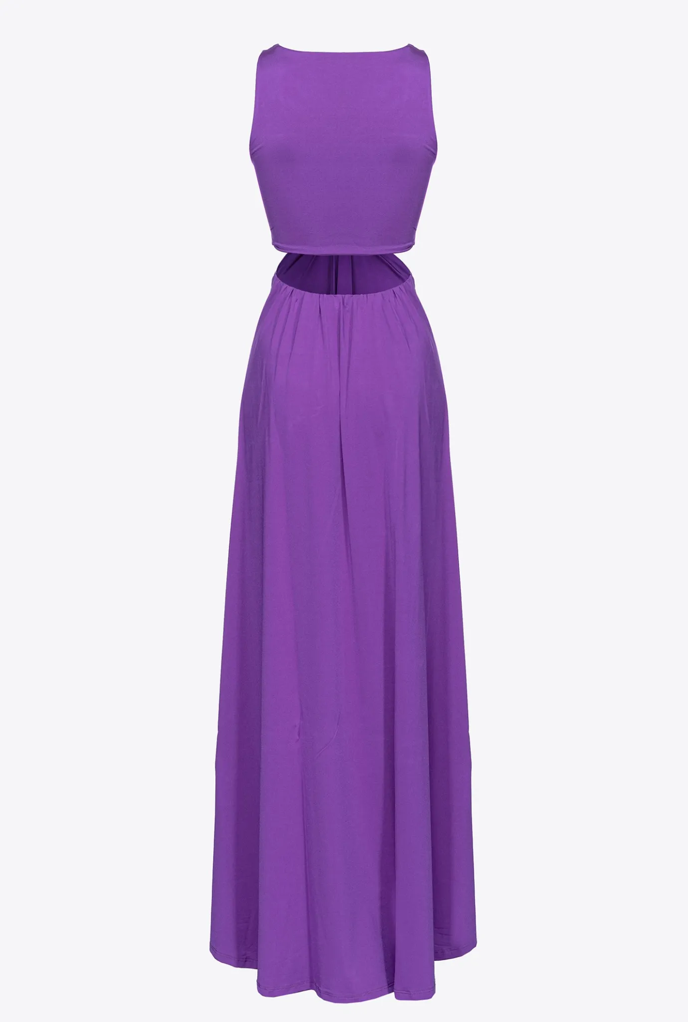 Robes|PINKO Robe Longue A Detail Metallique Violet Pride