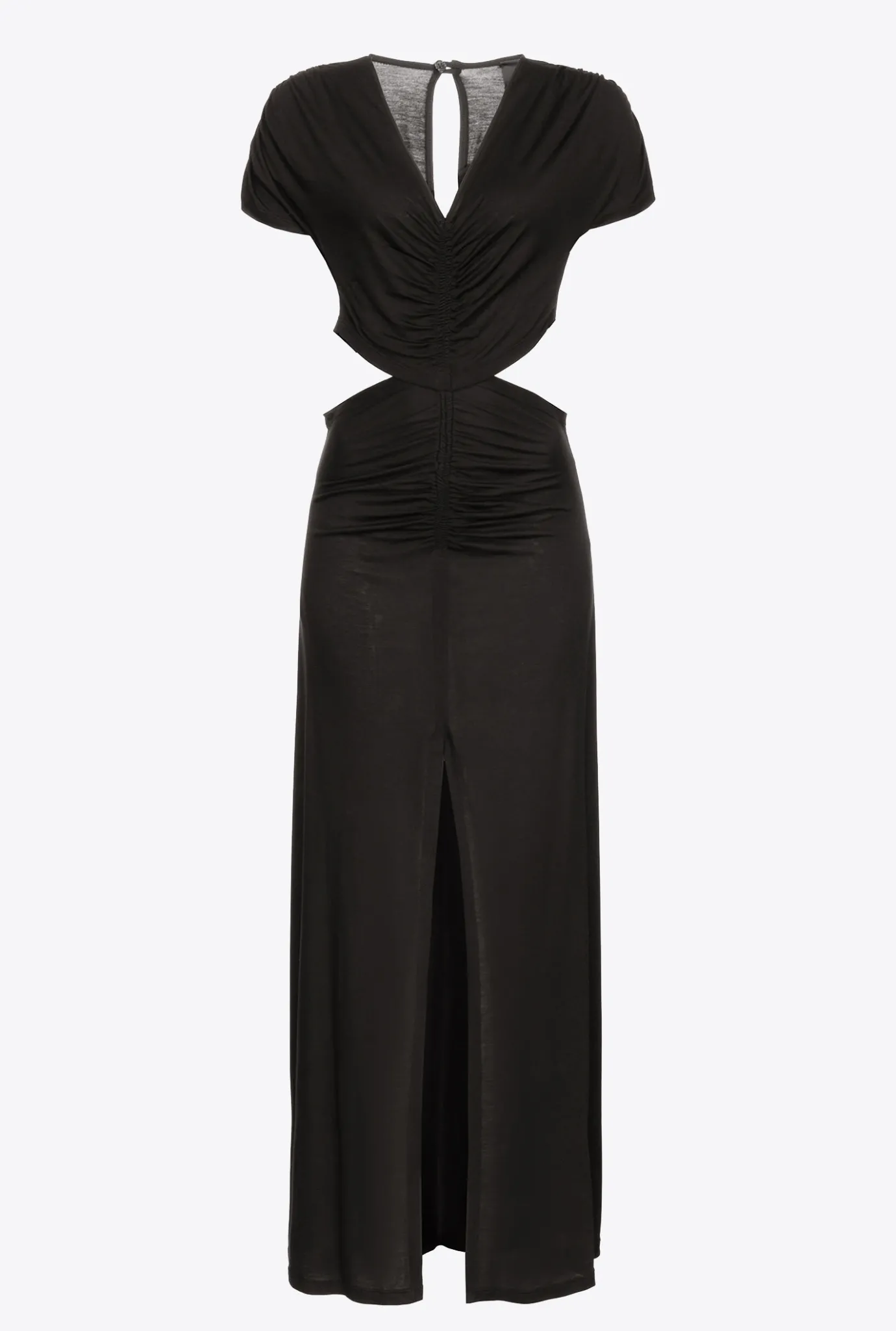 Robes|PINKO Robe Longue A Hanches Nues Noir Limousine