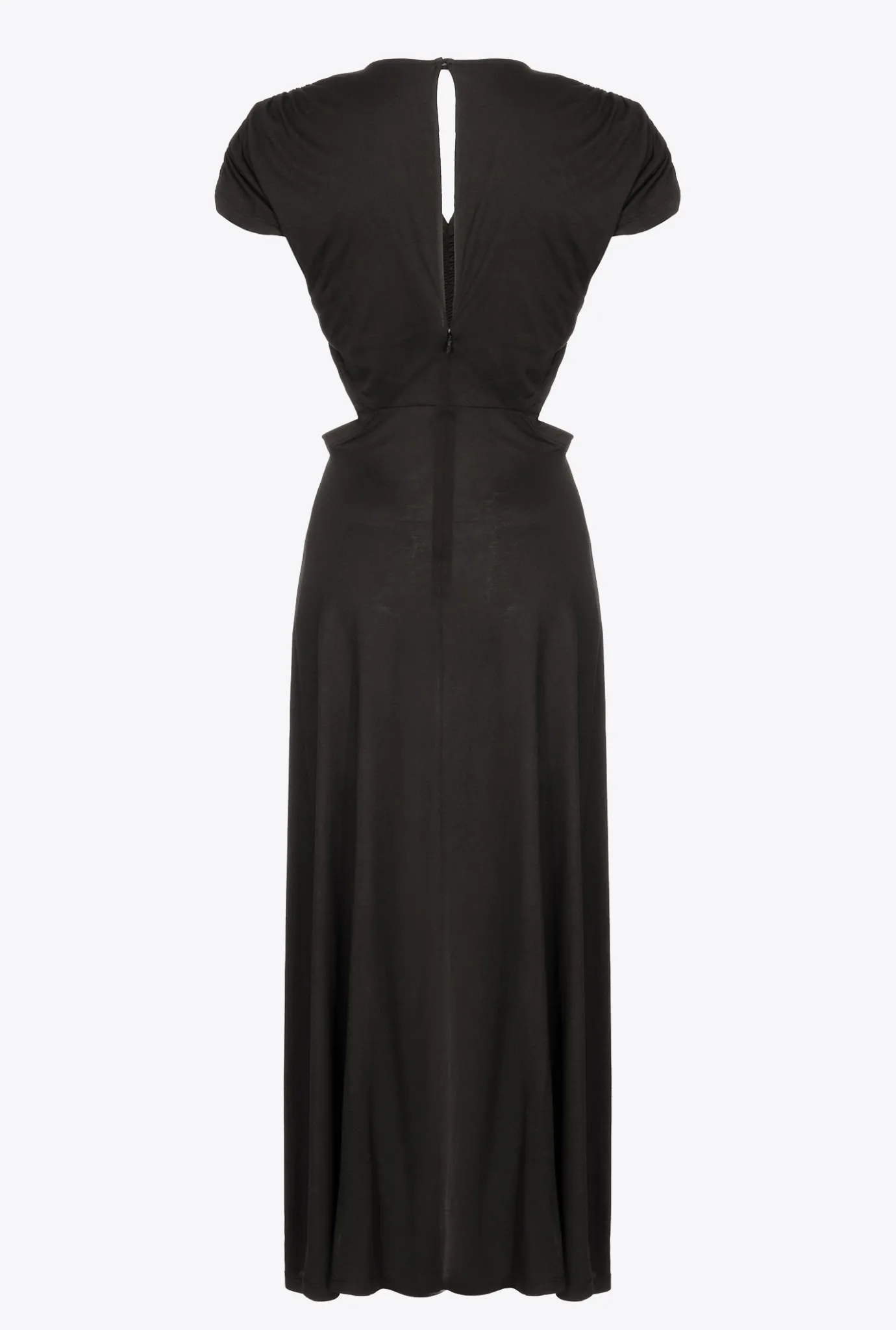 Robes|PINKO Robe Longue A Hanches Nues Noir Limousine