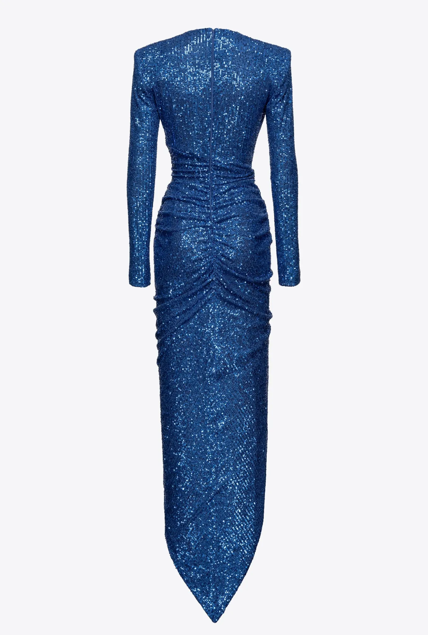 Robes|PINKO Robe Midi Entierement Pailletee Bleu Surf Sur Le Web