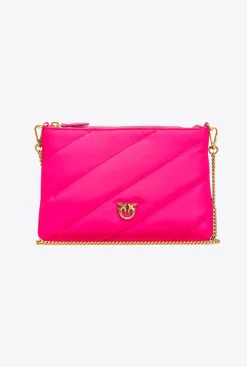 Sacs À Bandoulière|PINKO Sac A Bandoulière Flat Bag Recycled Rose Pinko-Or Antique