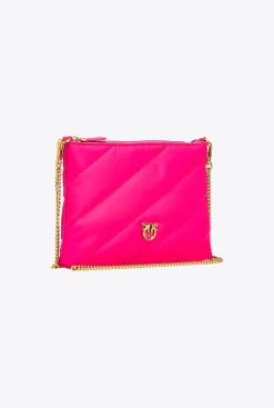 Sacs À Bandoulière|PINKO Sac A Bandoulière Flat Bag Recycled Rose Pinko-Or Antique