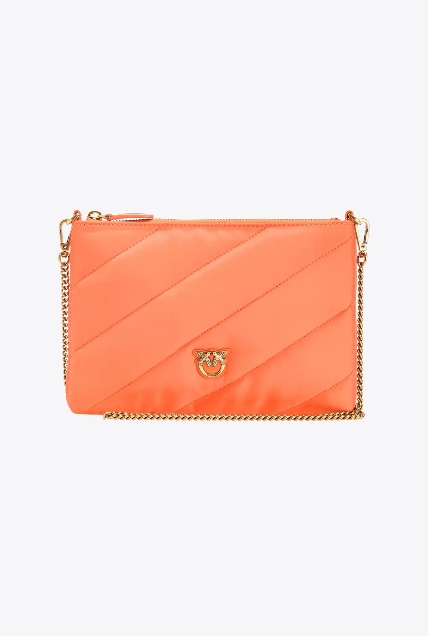 Sacs À Bandoulière|PINKO Sac A Bandoulière Flat Bag Recycled Orange Vif-Or Antique