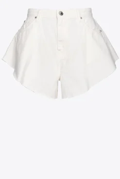 Jeans|PINKO Short Butterfly En Bull Blanc Brill.
