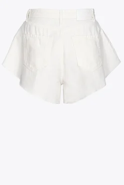 Jeans|PINKO Short Butterfly En Bull Blanc Brill.