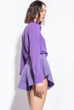 Jeans|PINKO Short Butterfly En Bull Lilas Lavande