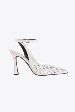 Chaussures|PINKO Slingbacks En Daim A Strass Cristal