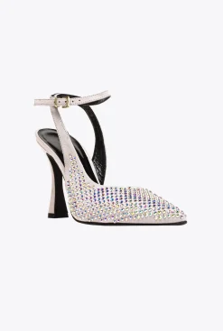 Chaussures|PINKO Slingbacks En Daim A Strass Cristal