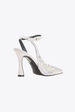 Chaussures|PINKO Slingbacks En Daim A Strass Cristal