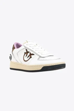 Chaussures|PINKO Sneakers A Empiecements Multi. Blanc/Beige