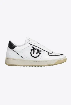 Chaussures|PINKO Sneakers Baskets A Empiecements Blanc/Noir