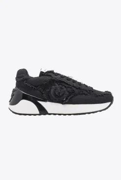 Chaussures|PINKO Sneakers En Denim Noir Limousine