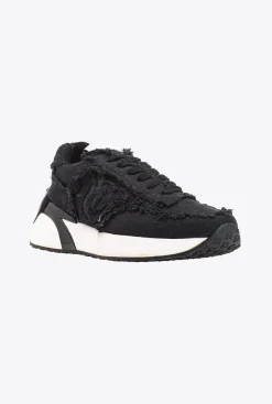 Chaussures|PINKO Sneakers En Denim Noir Limousine