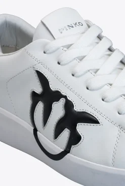 Chaussures|PINKO Sneakers Plates A Logo Blanc/Noir