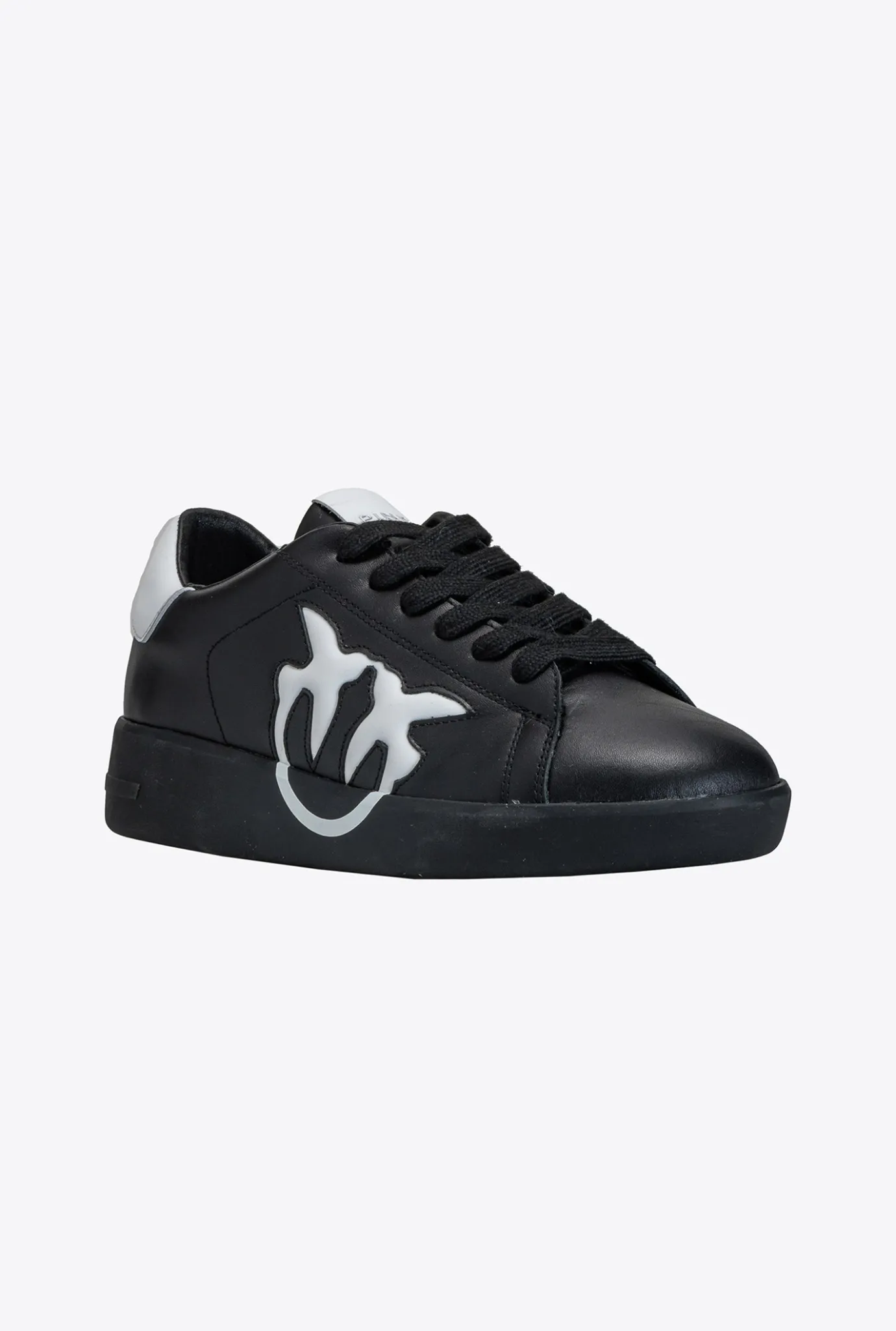 Chaussures|PINKO Sneakers Plates A Logo Noir/Blanc
