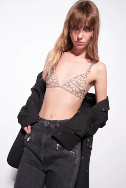Lingerie|PINKO Soutien-Gorge Bijou Nickel/Cristal