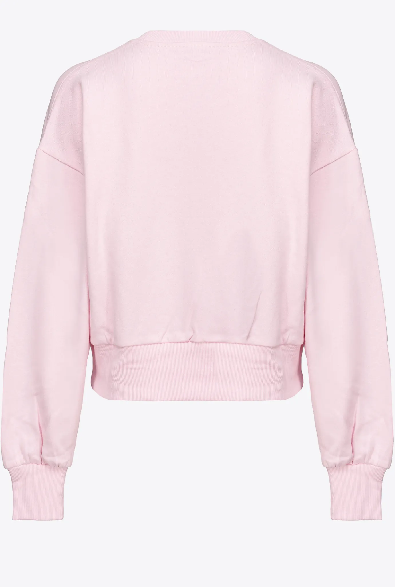 Pièces En Maille|PINKO Sweat-Shirt Court A Logo Etoile Lilas Poudre