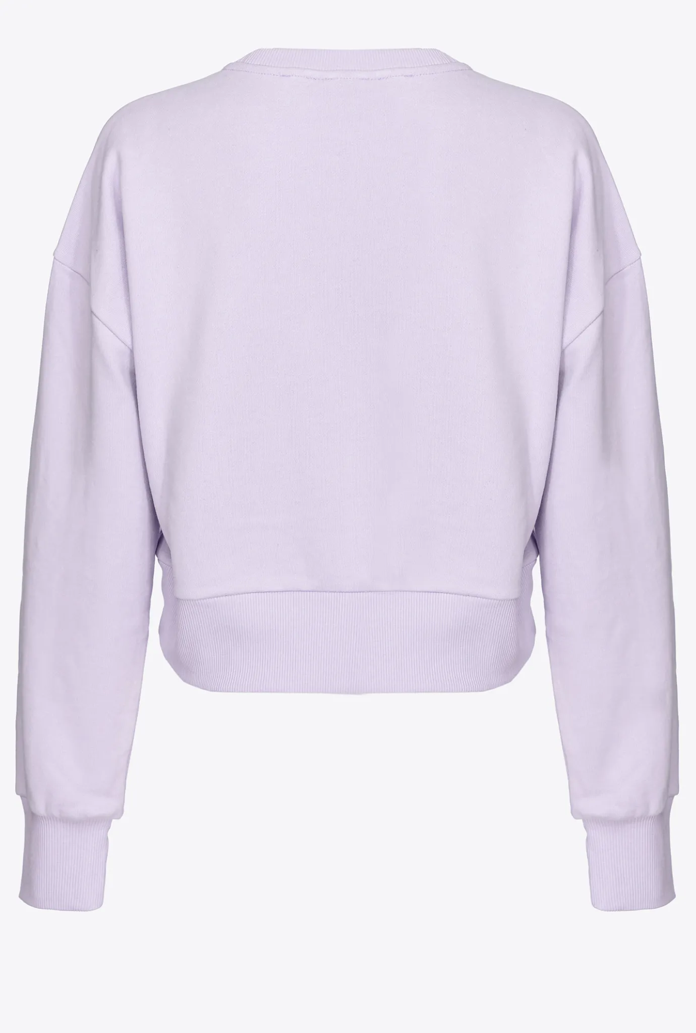 Pièces En Maille|PINKO Sweat-Shirt Court A Logo Etoile Lilas - Sorbet Clair