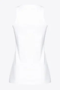 Topwear|PINKO Top A Broderie Blanc Brill.