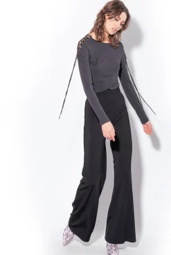 Topwear|PINKO Top Avec Cordons De Serrage Aux Epaules Noir Limousine