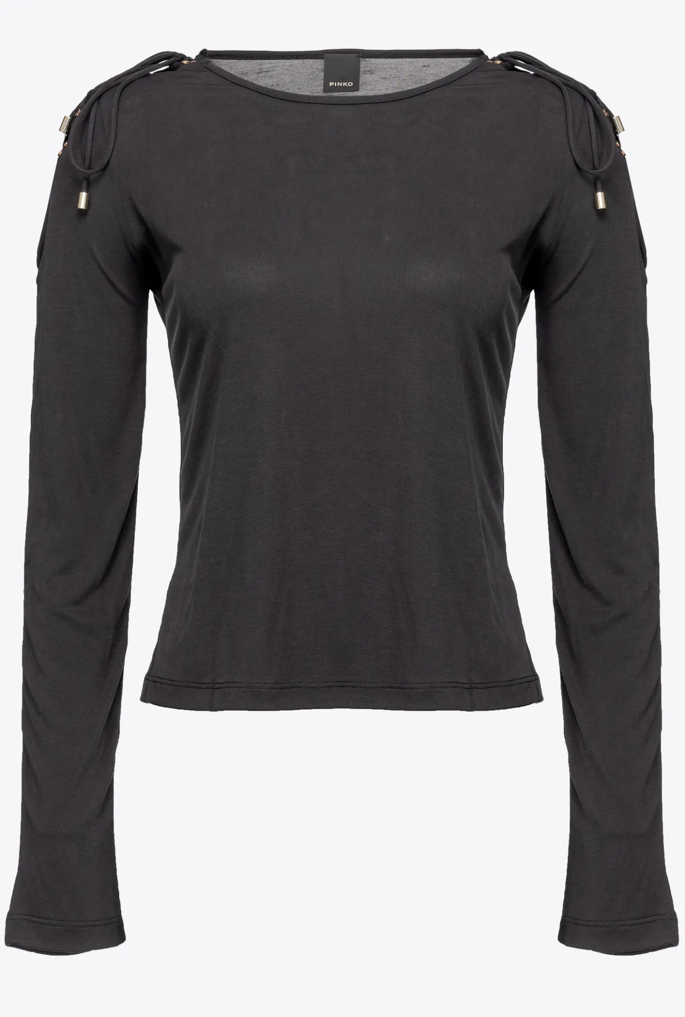 Topwear|PINKO Top Avec Cordons De Serrage Aux Epaules Noir Limousine