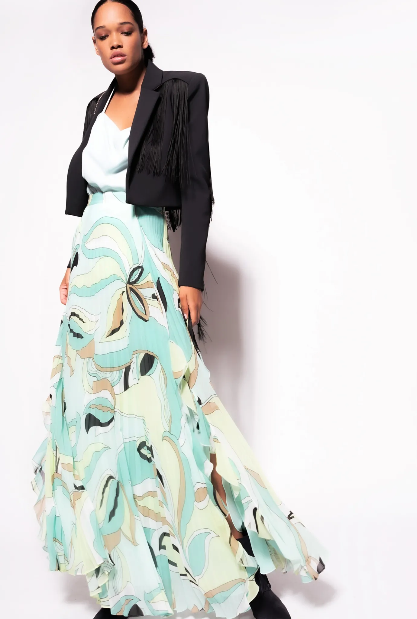 Tailleurs Et Ensembles|PINKO Top Dos Nu Bleu Mousseline