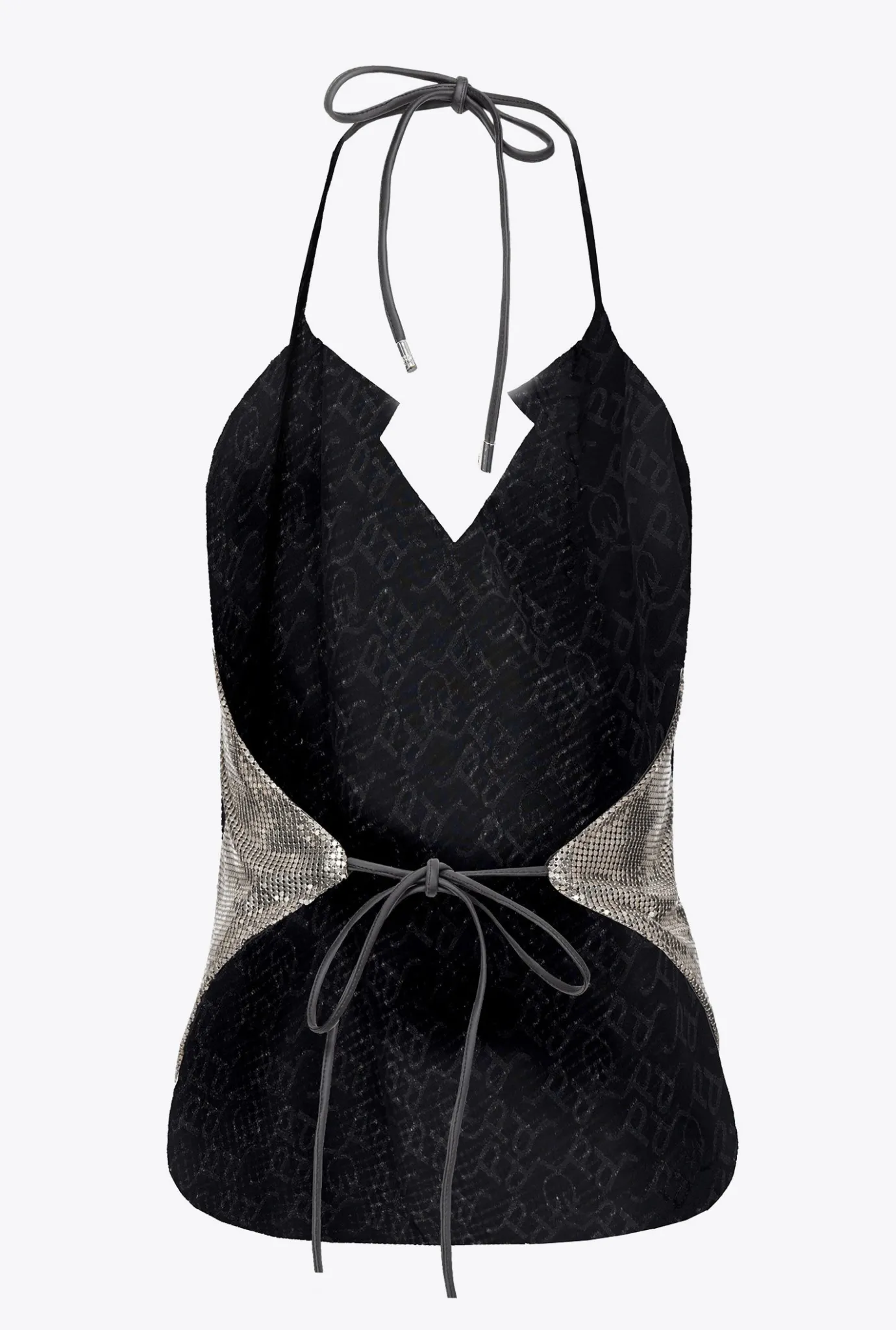 Topwear|PINKO Top Dos Nu En Metal Argent-Metallise
