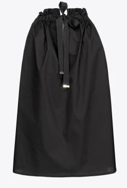 Tailleurs Et Ensembles|PINKO Top En Popeline Noir Limousine