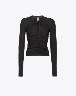 Topwear|PINKO Top Fronce Noir Limousine