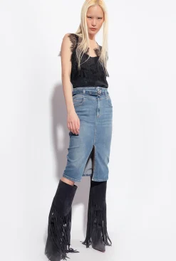 Topwear|PINKO Top Jacquard A Logo En Dentelle Noir Limousine