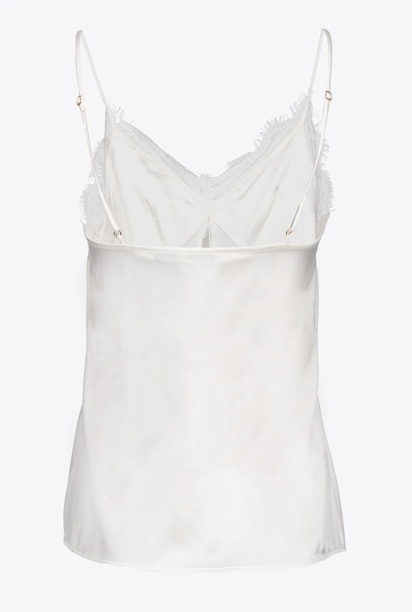 Topwear|PINKO Top Lingerie A Dentelle Blanc-Blanche-Neige