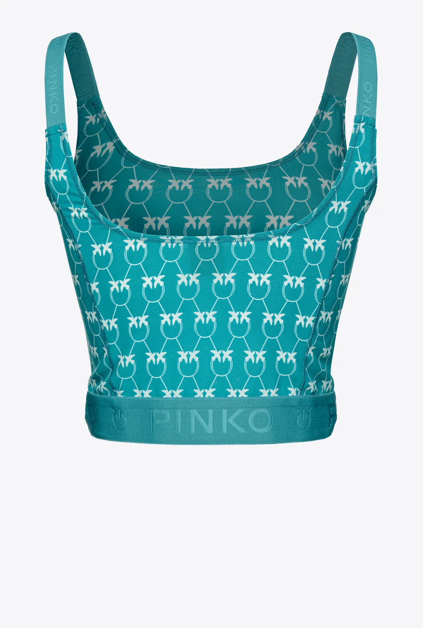 Topwear|PINKO Top Monogram Vert D’Eau/Vert