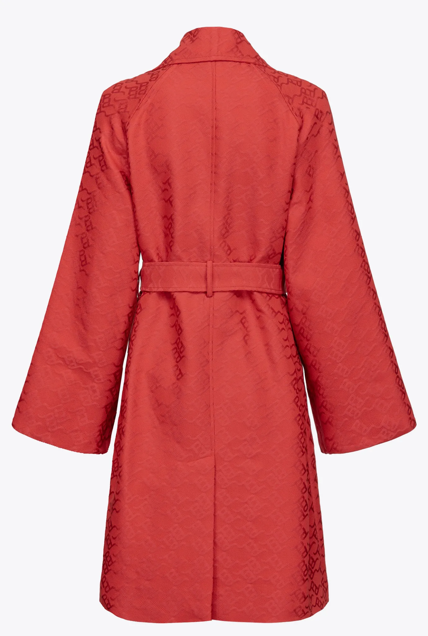 Vêtements D'extérieur|PINKO Trench En Jacquard A Logo Rouge Formule 1