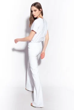 Topwear|PINKO T-Shirt A Broderie Cerises Blanc Brill.