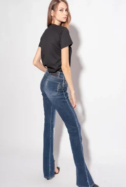 Topwear|PINKO T-Shirt A Broderie Love Birds Noir Limousine