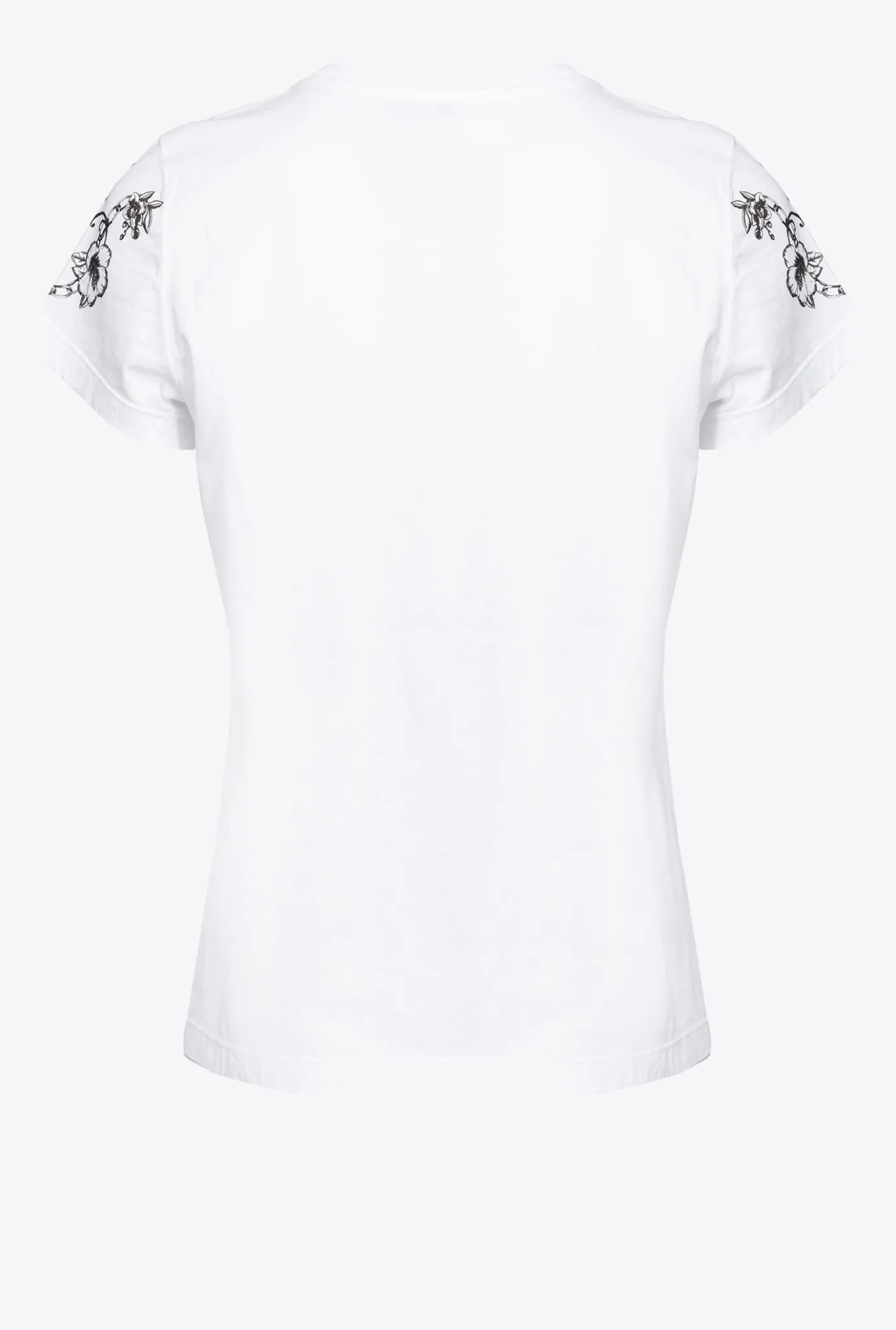 Topwear|PINKO T-Shirt A Imprime Tatouage Blanc Brill.