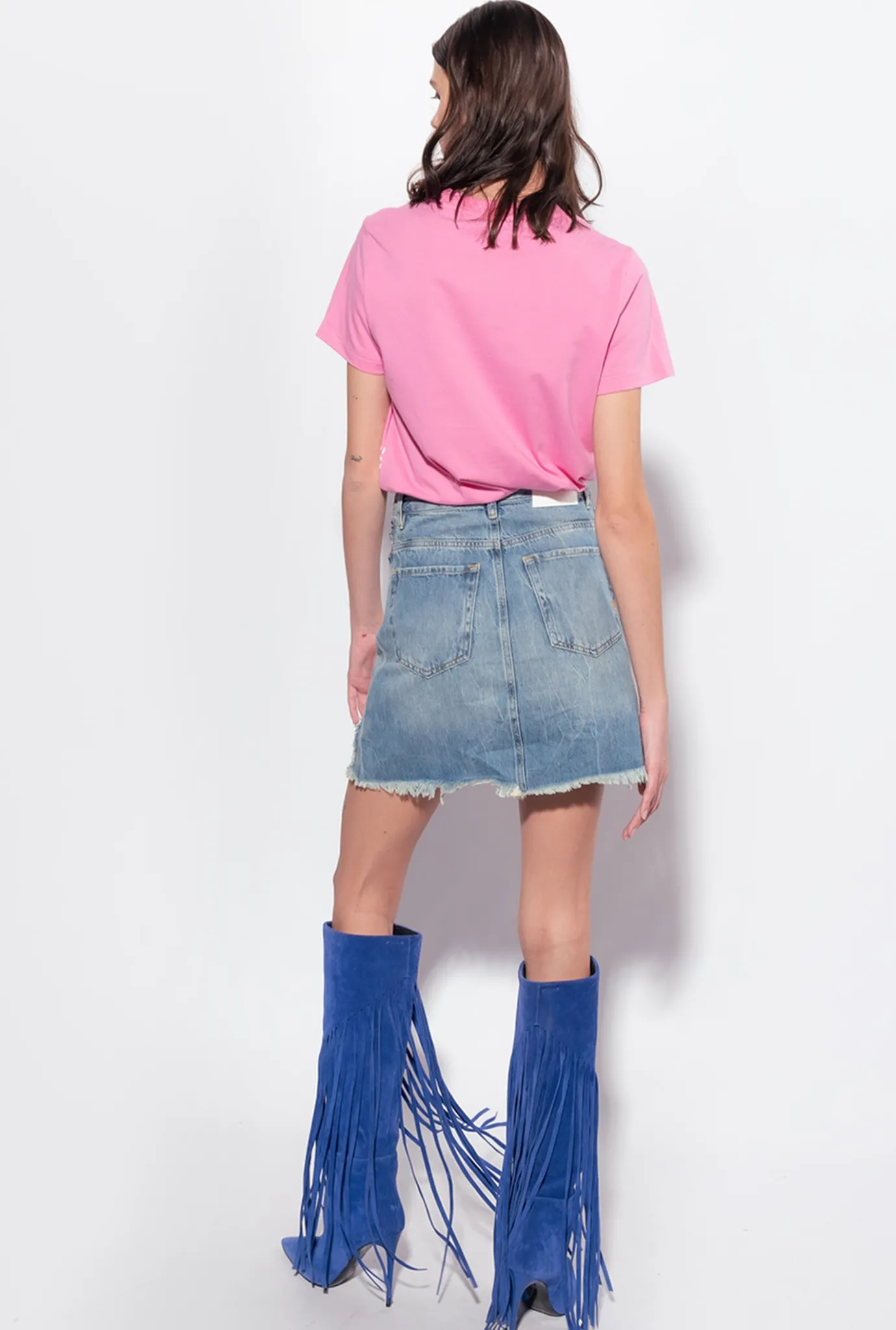 Topwear|PINKO T-Shirt A Logo Etoile Rose-Convolvus
