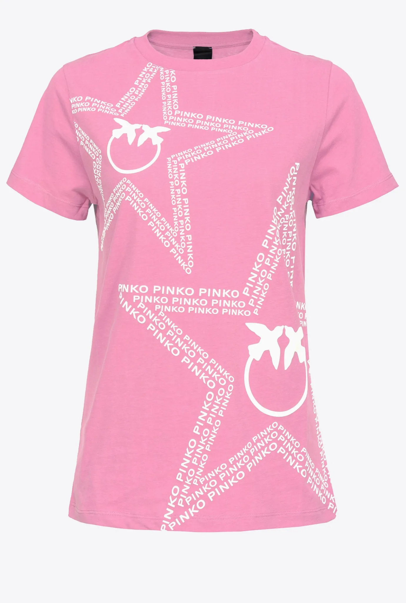 Topwear|PINKO T-Shirt A Logo Etoile Rose-Convolvus