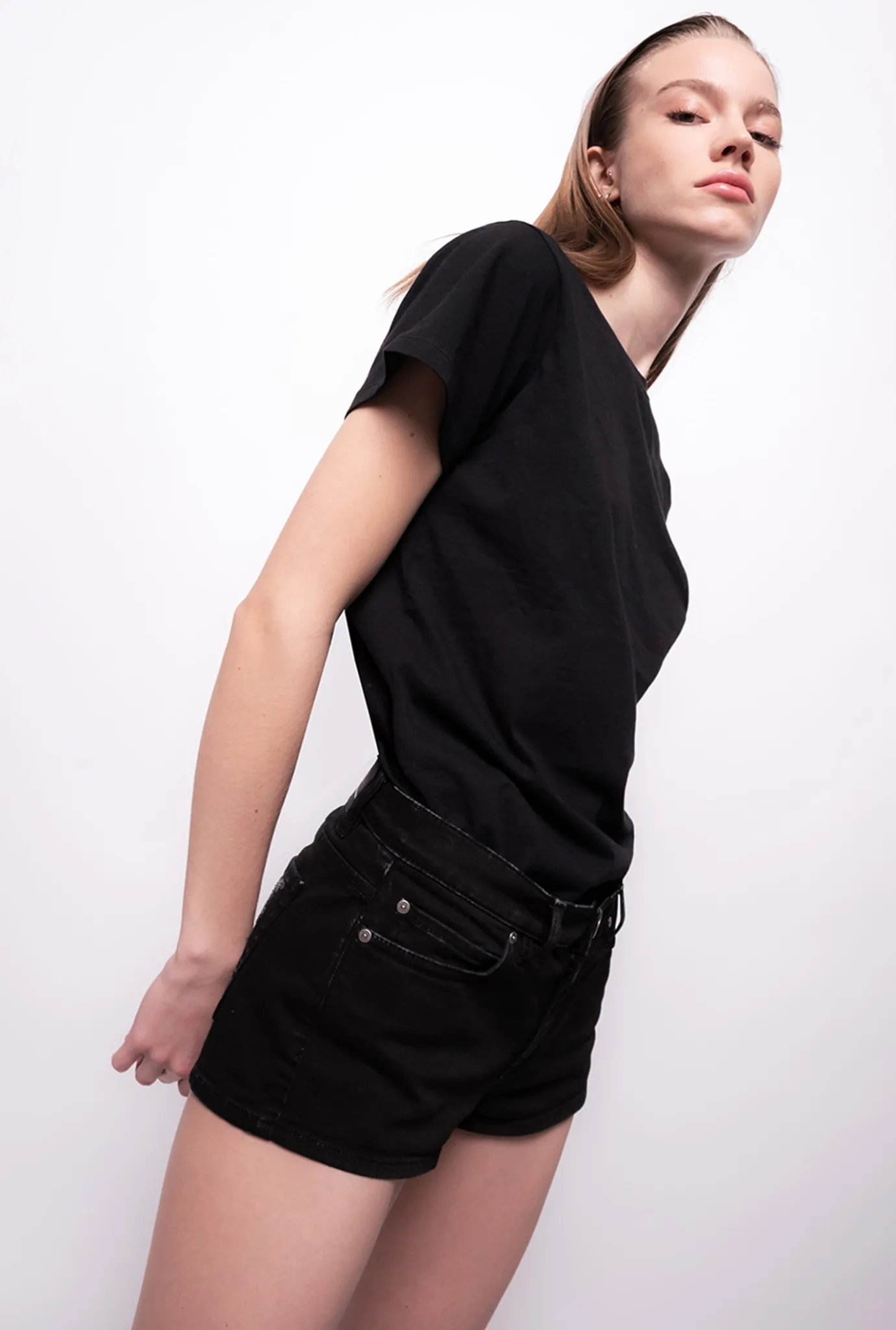Topwear|PINKO T-Shirt A Mini Broderie Love Birds Noir Limousine