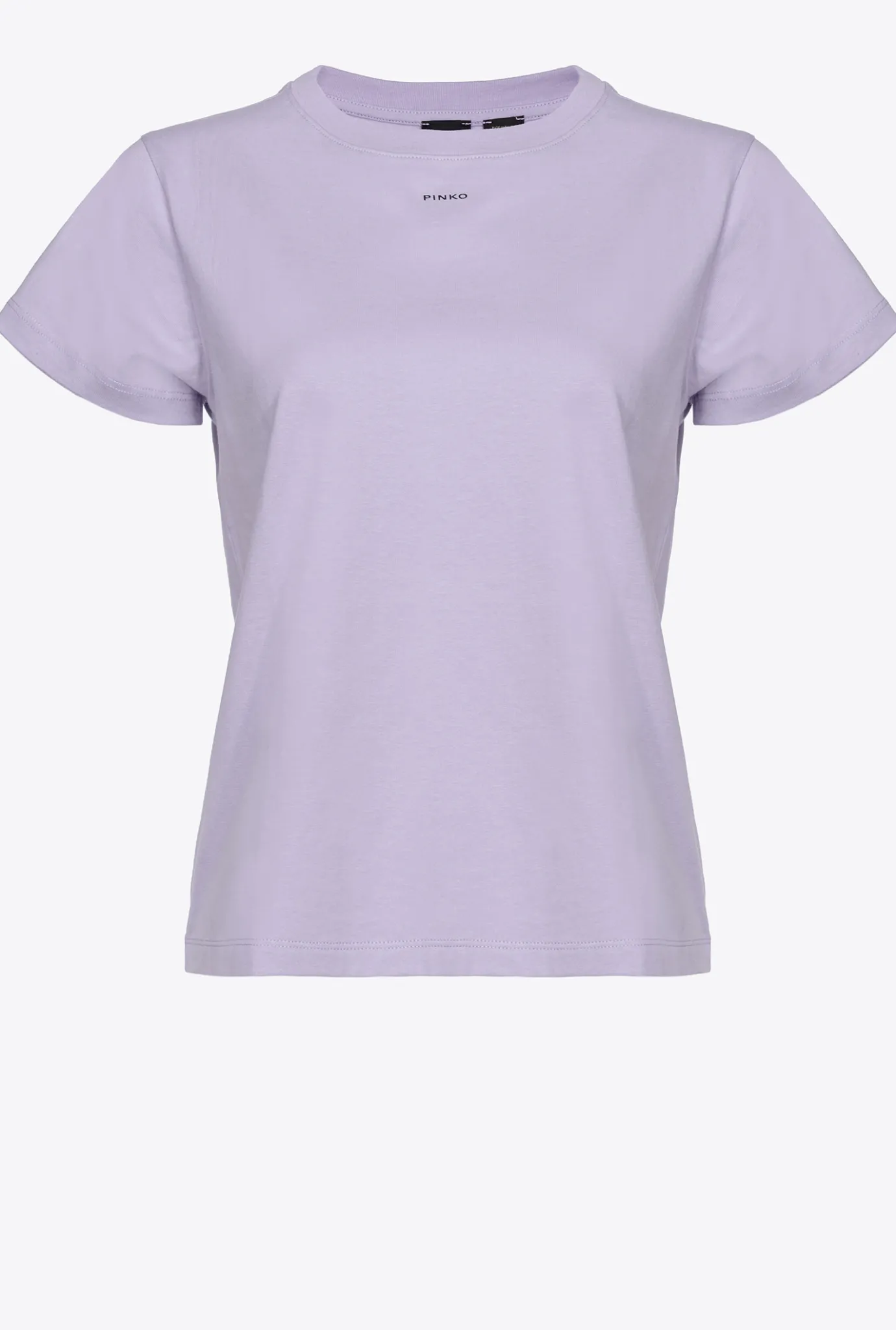 Topwear|PINKO T-Shirt A Mini Logo Lilas - Sorbet Clair