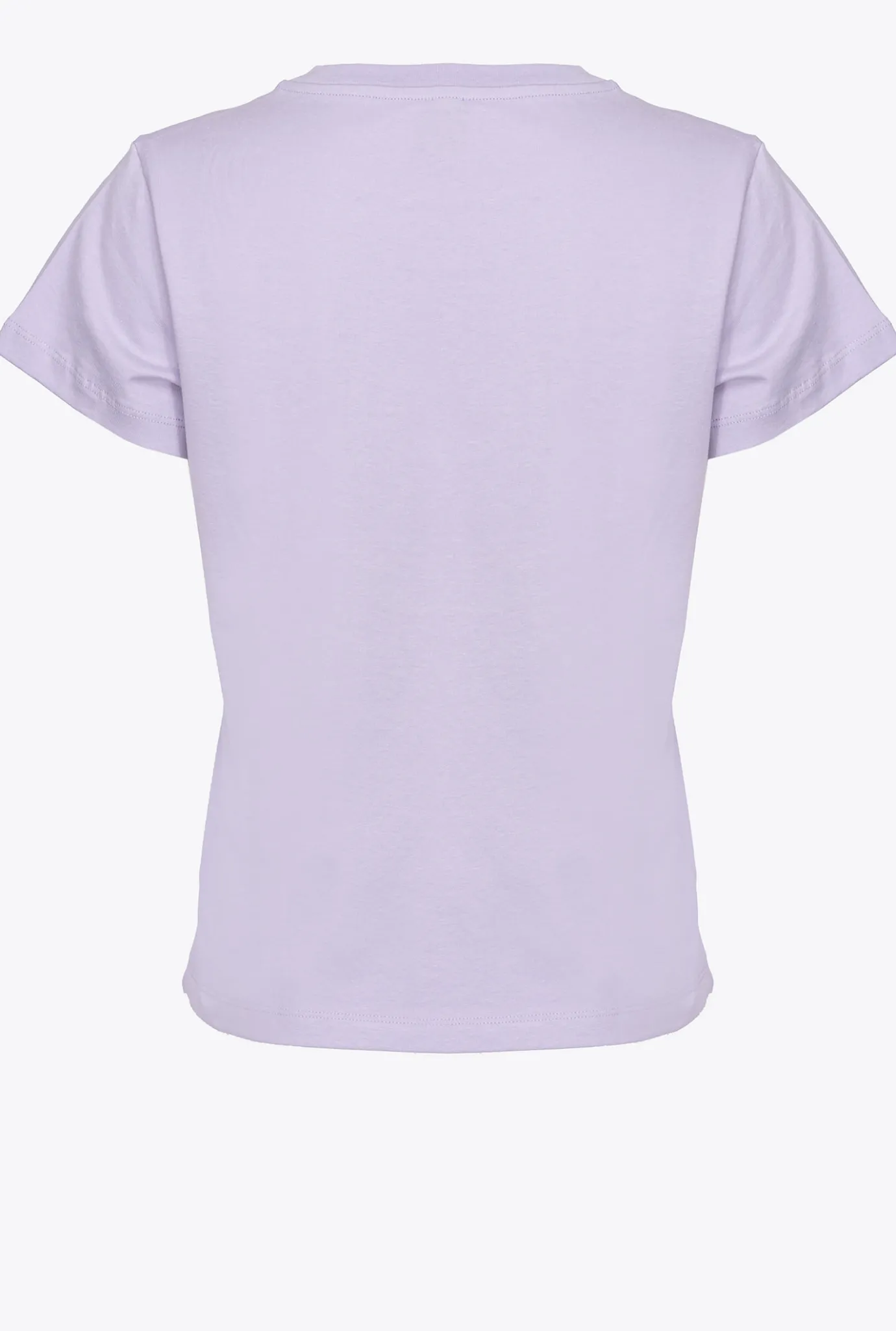 Topwear|PINKO T-Shirt A Mini Logo Lilas - Sorbet Clair